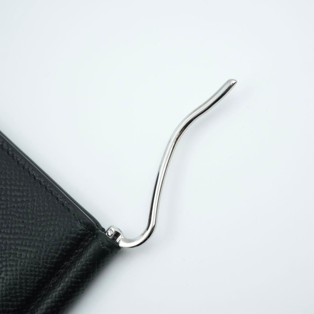 ✨未使用展示品・箱購入カード付き✨　ダンヒル　マネークリップ　ロゴ刻印　本革