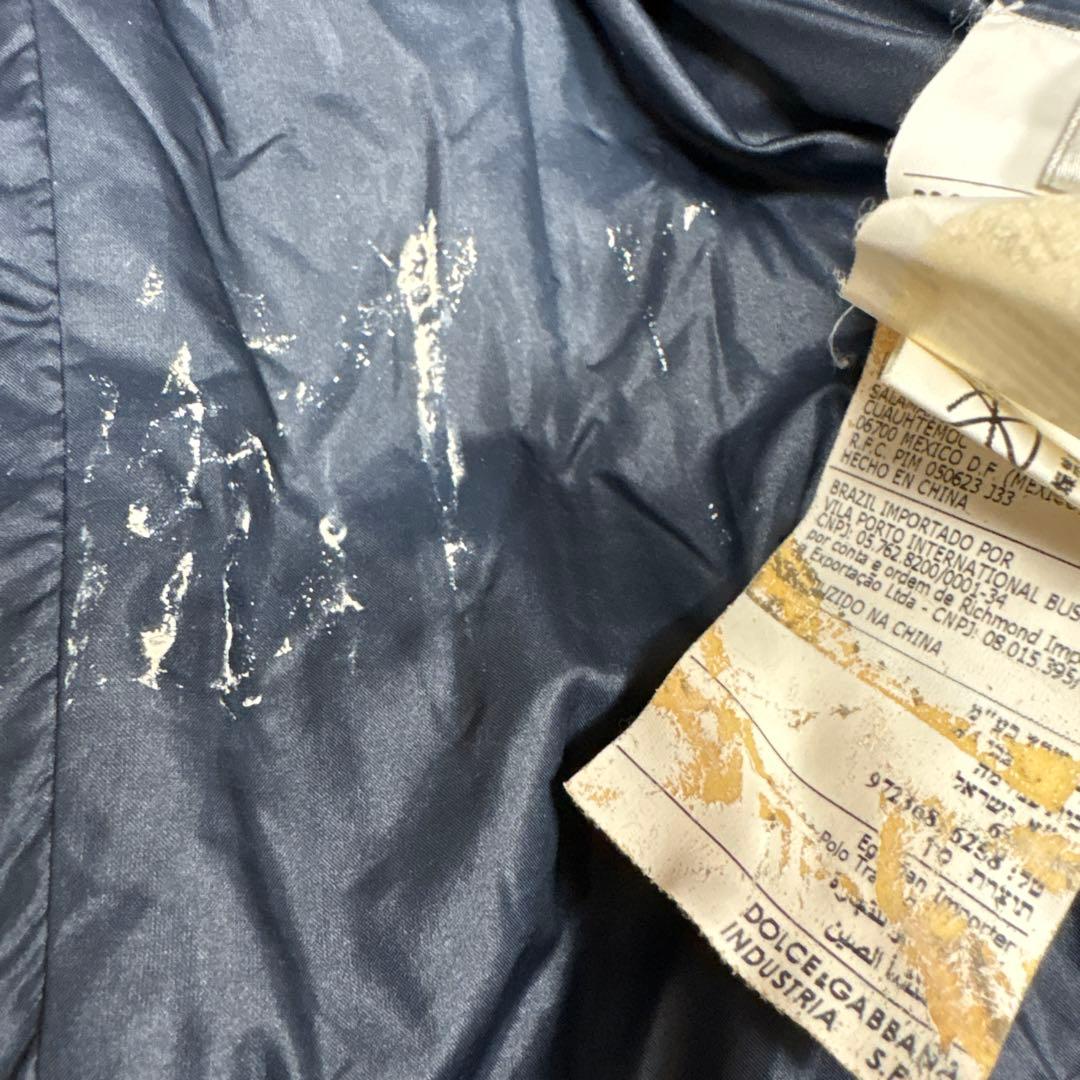 DOLCE&GABBANA ネイビーダウンジャケット　フードあり