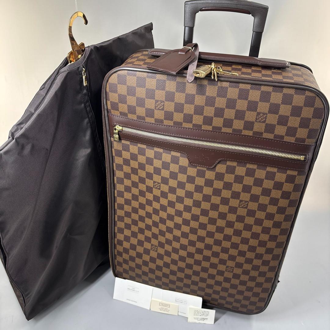 超極美品 ルイヴィトン■ダミエ ペガス55 N23294 レザー スーツケース