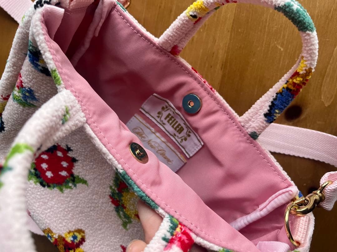 フェイラー　ホテルニューオータニ限定　ハイジルーム　ショルダーバック(ピンク)