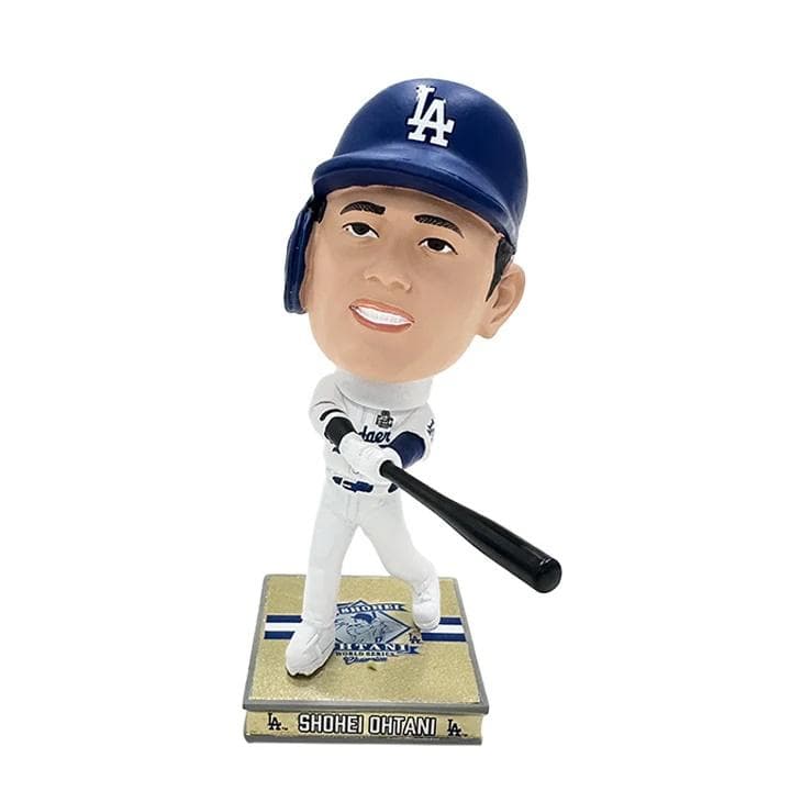 2024体限定 大谷翔平 ドジャース バブルヘッド 世界一記念ホワイト/ゴールド