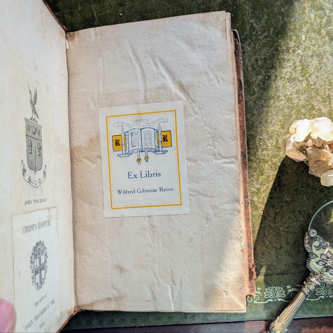 まるで貴族の書斎に飾られていたような、重厚なアンティーク本セット♪古書洋書