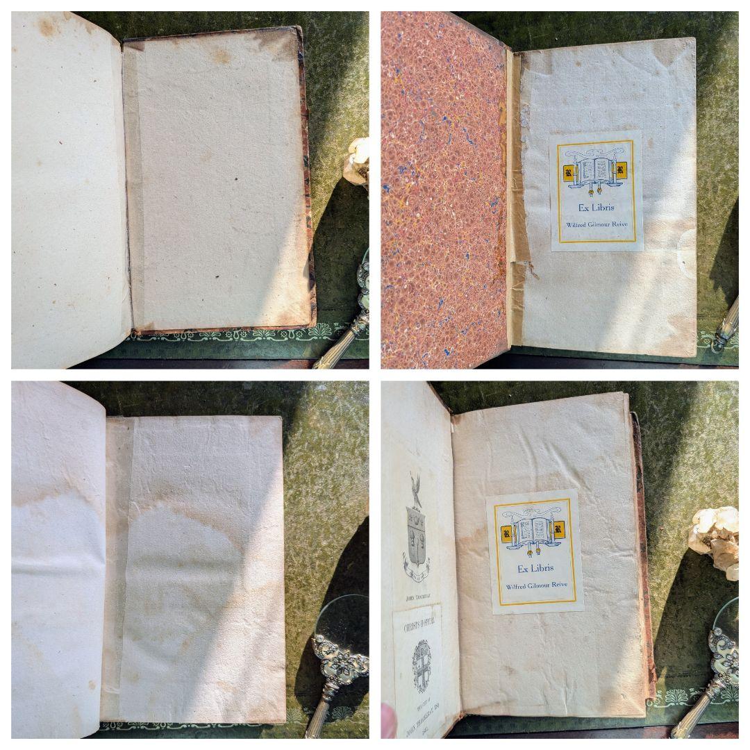 まるで貴族の書斎に飾られていたような、重厚なアンティーク本セット♪古書洋書