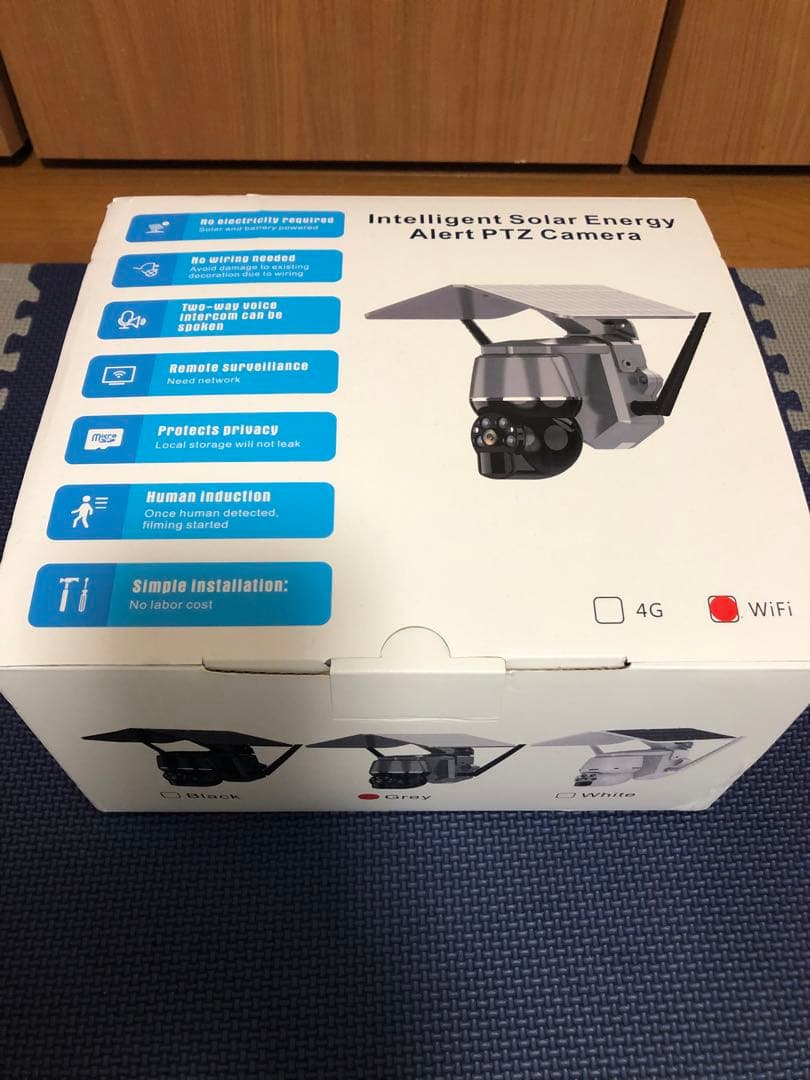 防犯カメラ　屋外　ソーラーパネル