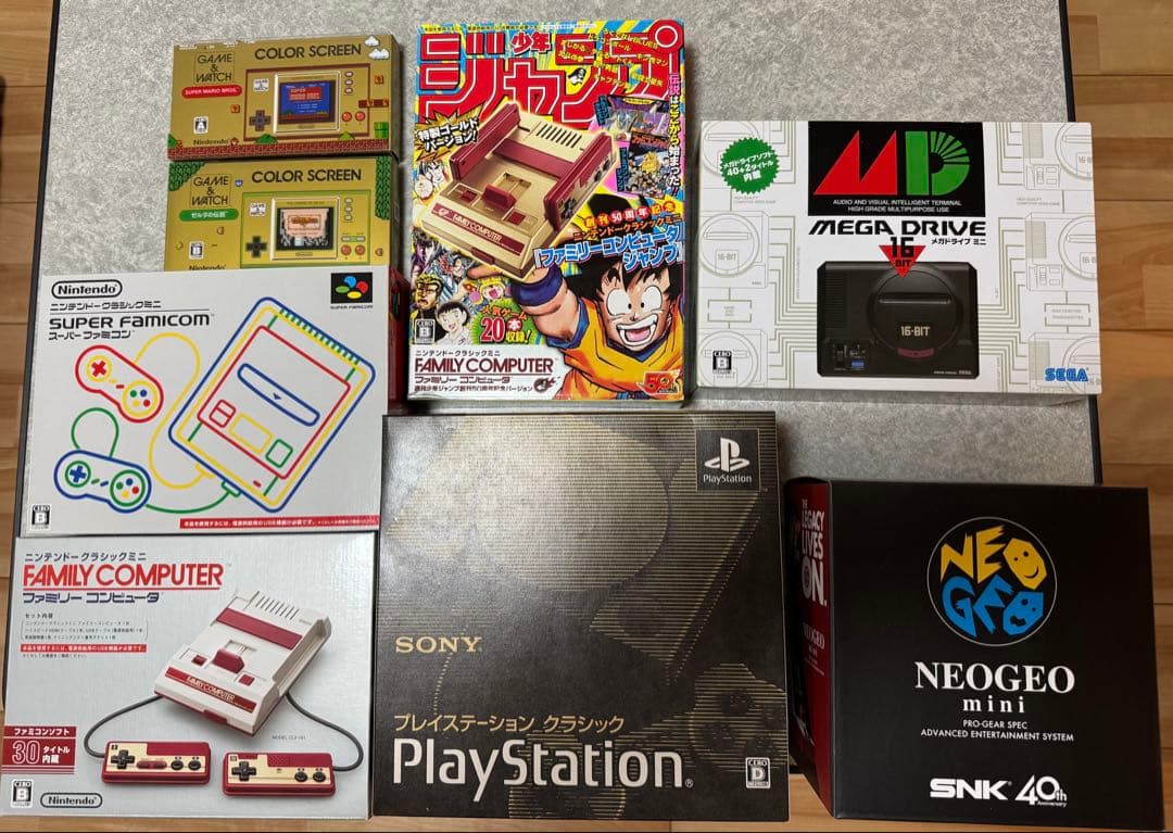 多数のクラシックミニシリーズ+ゲームアンドウォッチ　合計8点