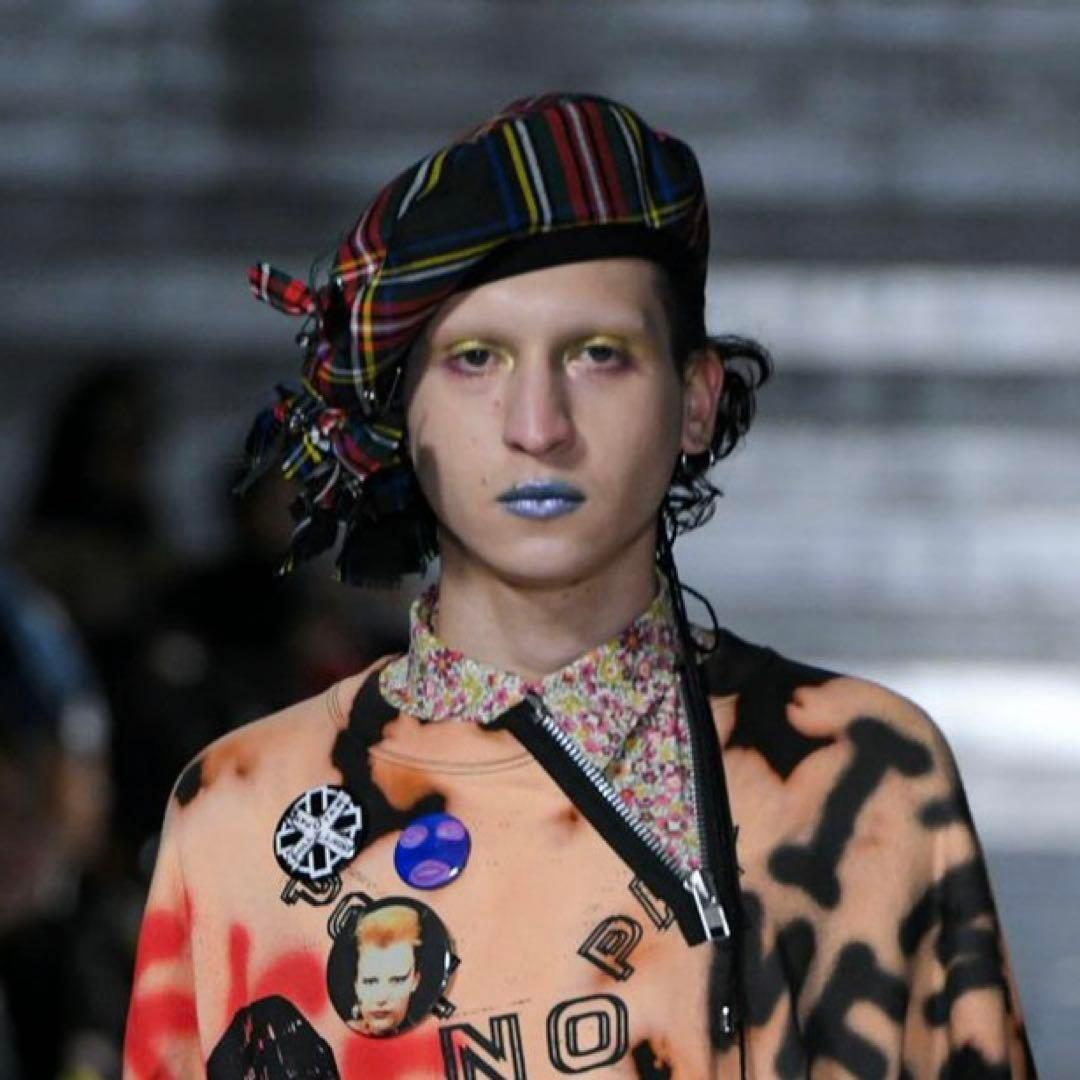 kidill hizume タータンチェック　リボン　ベレー帽