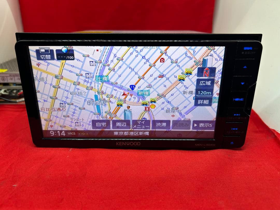 ⭐︎美品⭐︎KENWOOD 2024年春地図　MDV-L404W 新品バックカメラ付