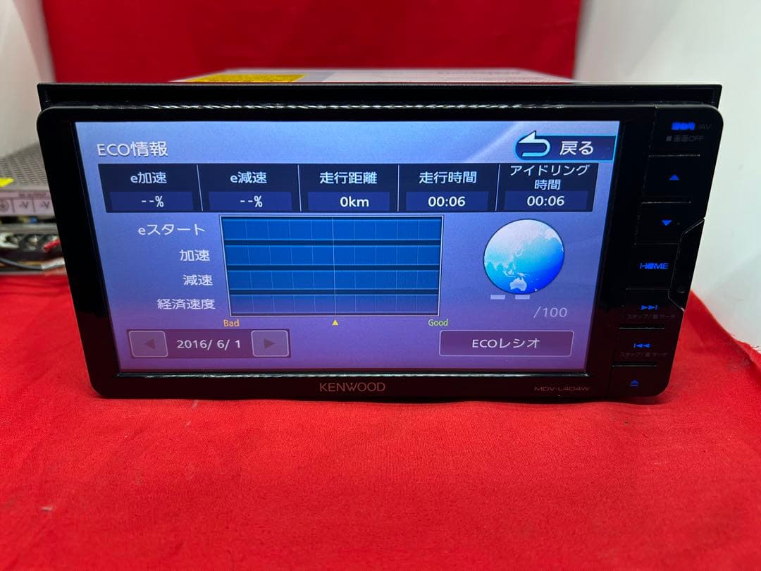 ⭐︎美品⭐︎KENWOOD 2024年春地図　MDV-L404W 新品バックカメラ付