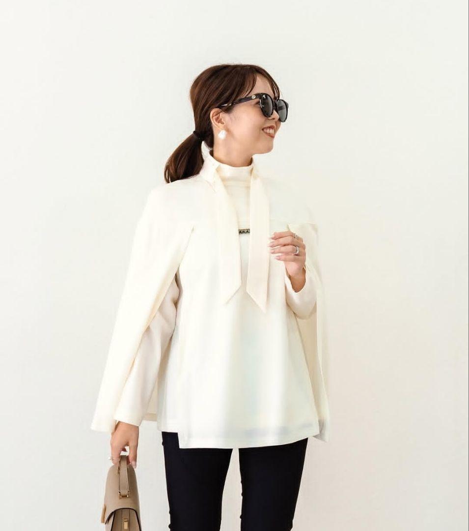 TRESOR by lana ボウタイケープブラウス