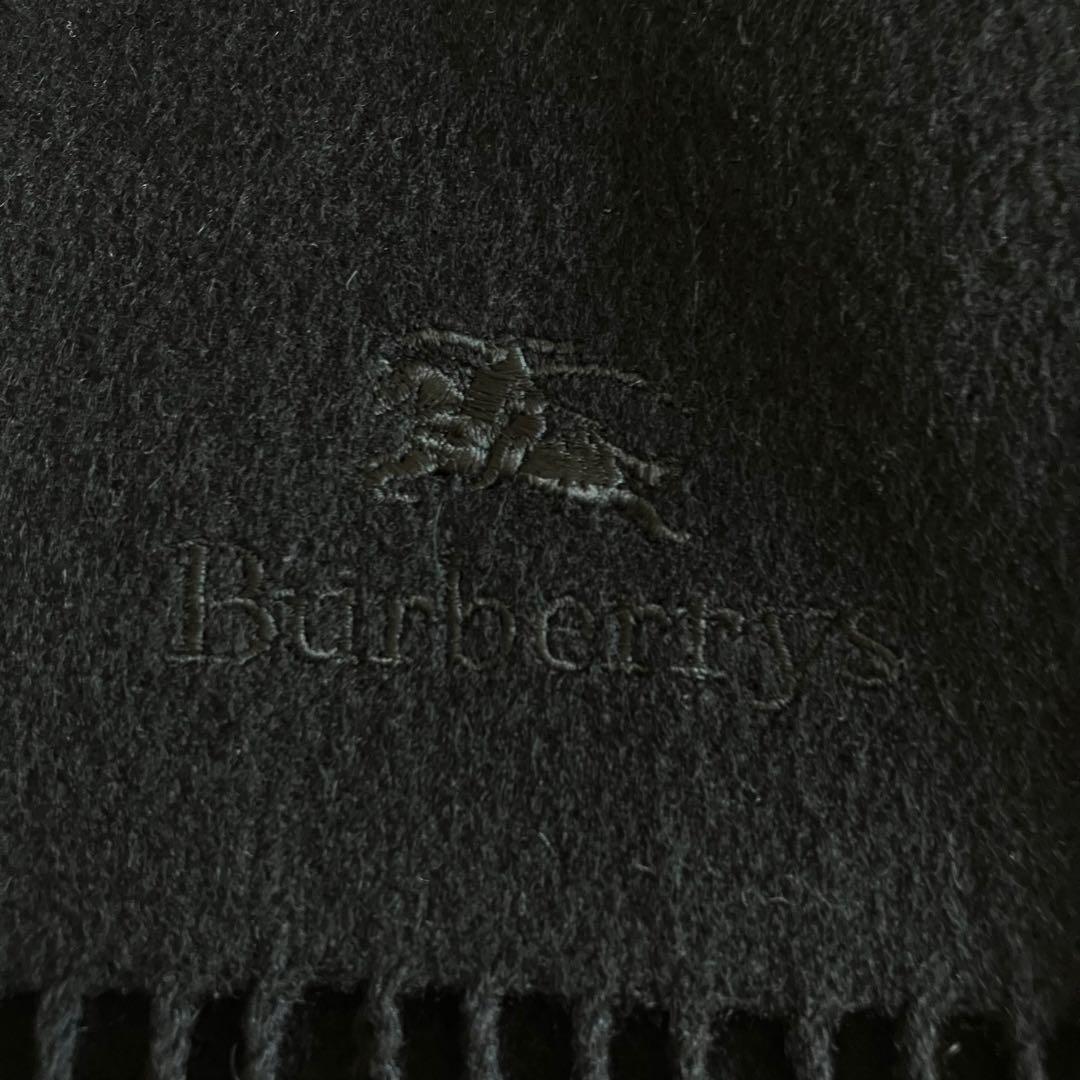 バーバリー　Burberrys 100%カシミヤ マフラー 黒