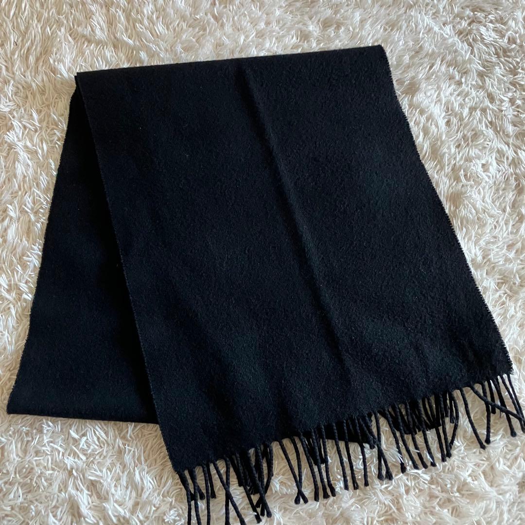 バーバリー　Burberrys 100%カシミヤ マフラー 黒