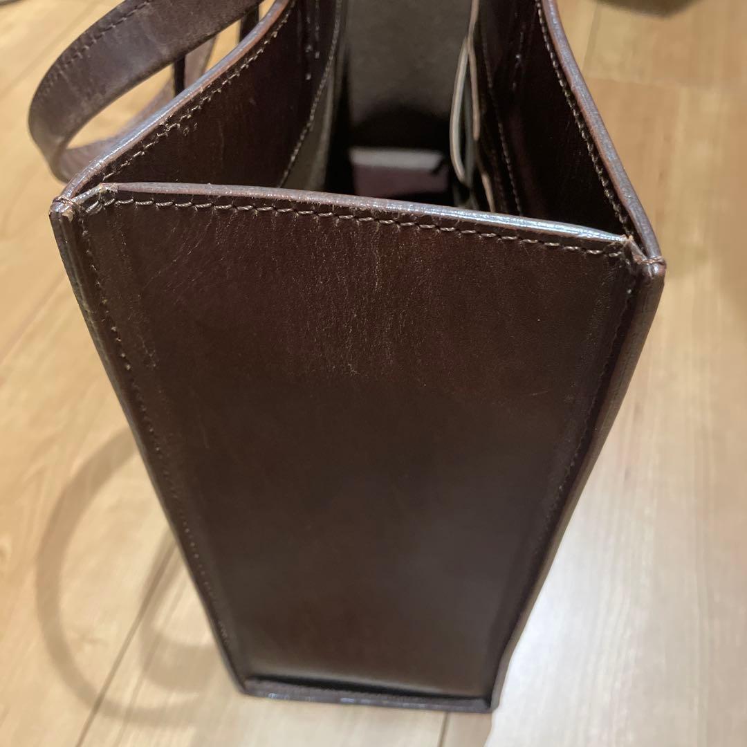 土屋鞄　ナチューラ　ブラウンレザートートバッグ