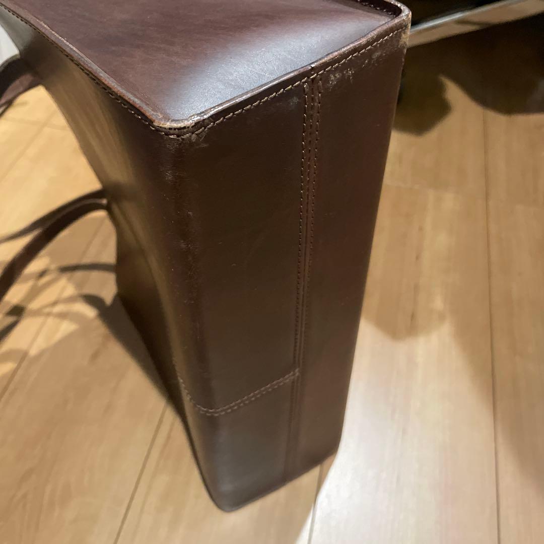 土屋鞄　ナチューラ　ブラウンレザートートバッグ