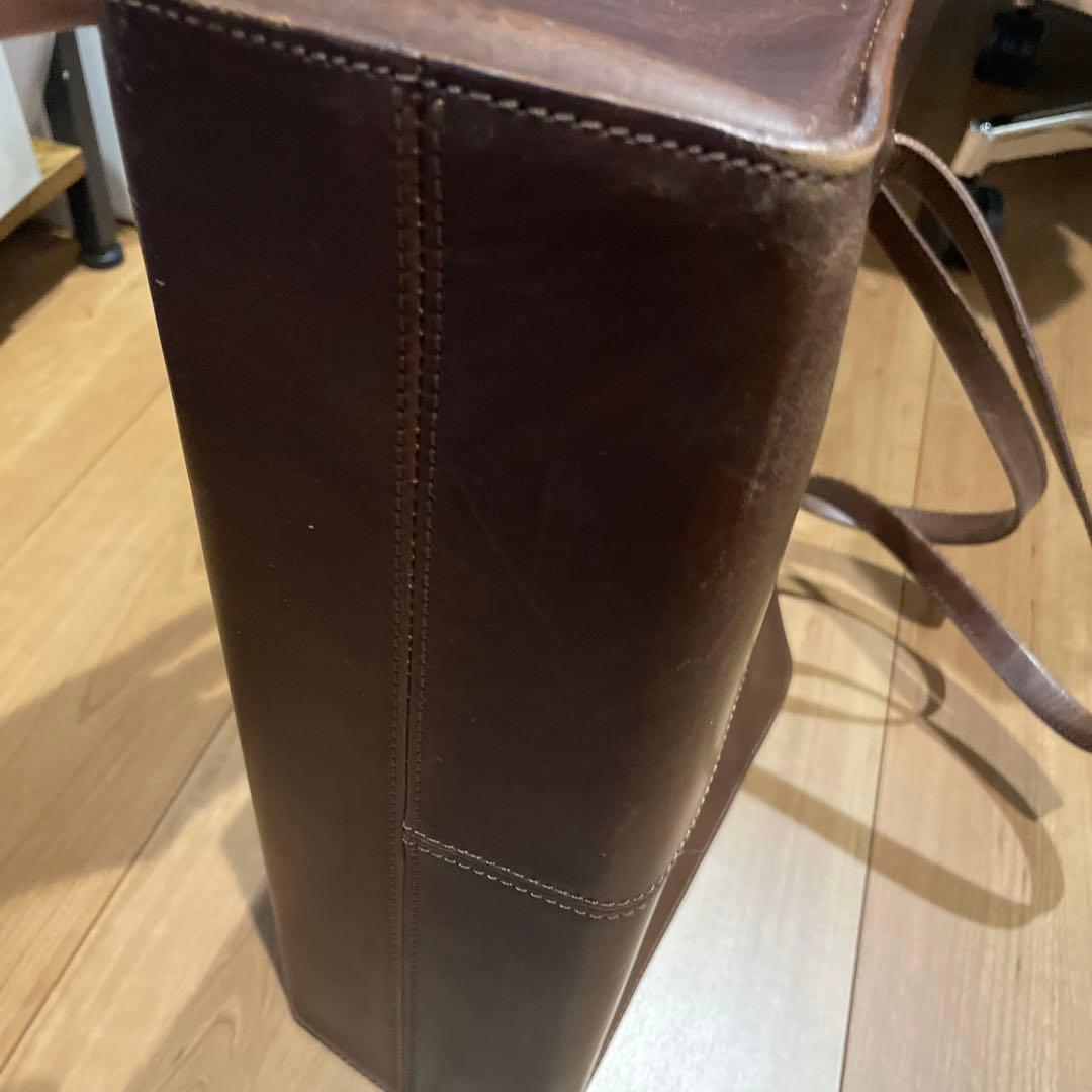 土屋鞄　ナチューラ　ブラウンレザートートバッグ