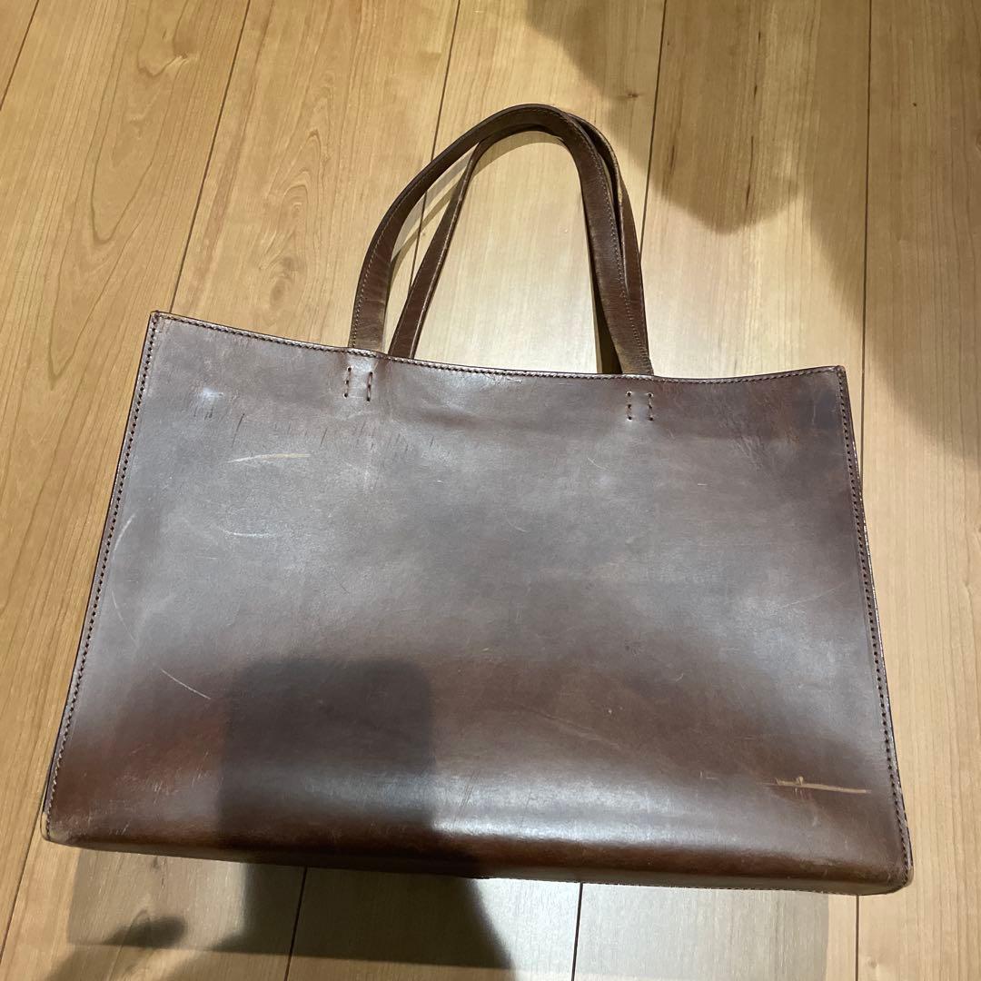 土屋鞄　ナチューラ　ブラウンレザートートバッグ