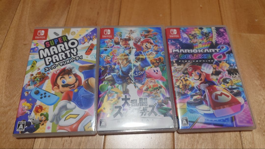 【yuさん専用】マリオパーティ・スマッシュブラザーズ・マリオカート8 3本セット