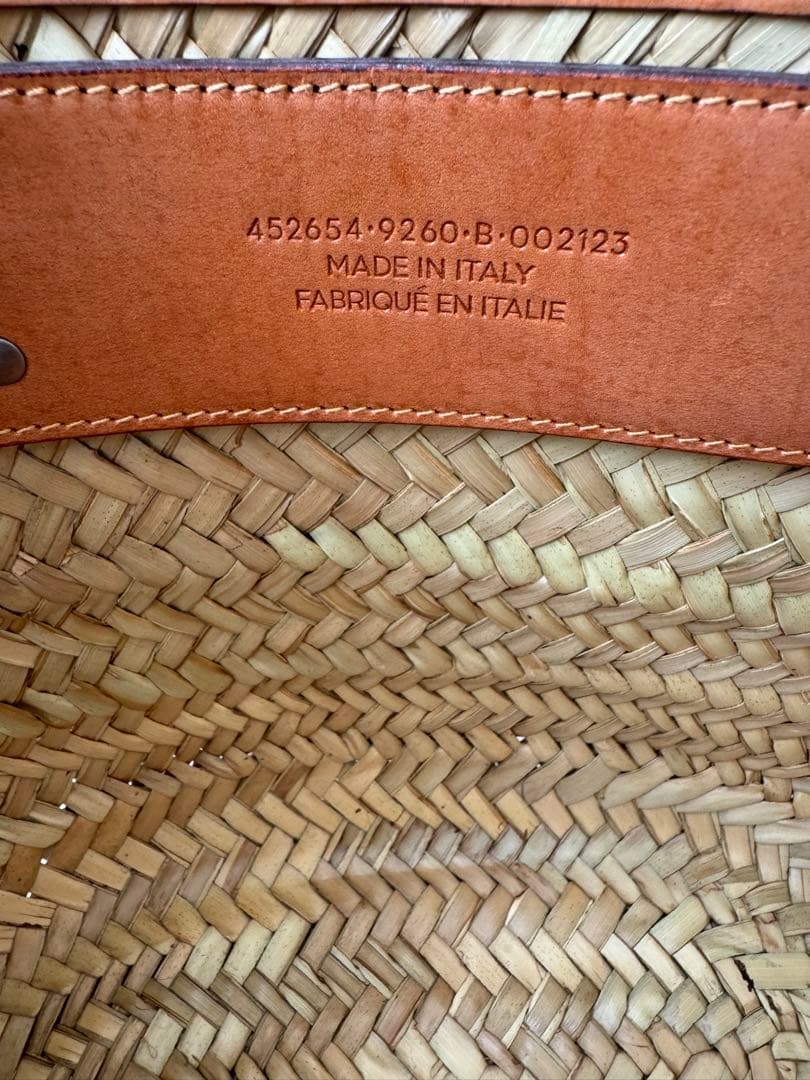 ★美品　バレンシアガ　ラフィア　ビストロ　パニエ　カゴバッグ