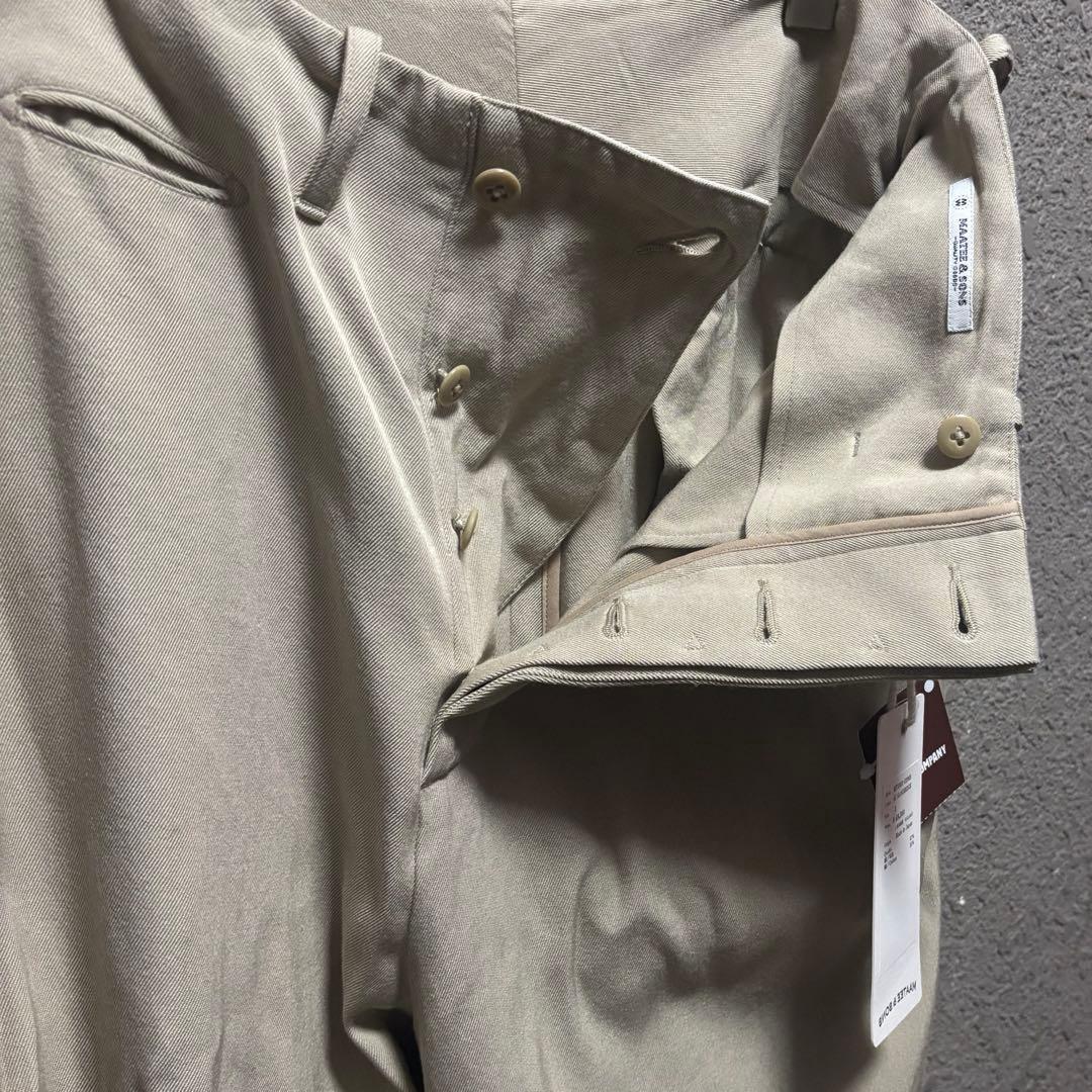 か*す様 25AW MAATEE&SONS CHINO TROUSER SILK