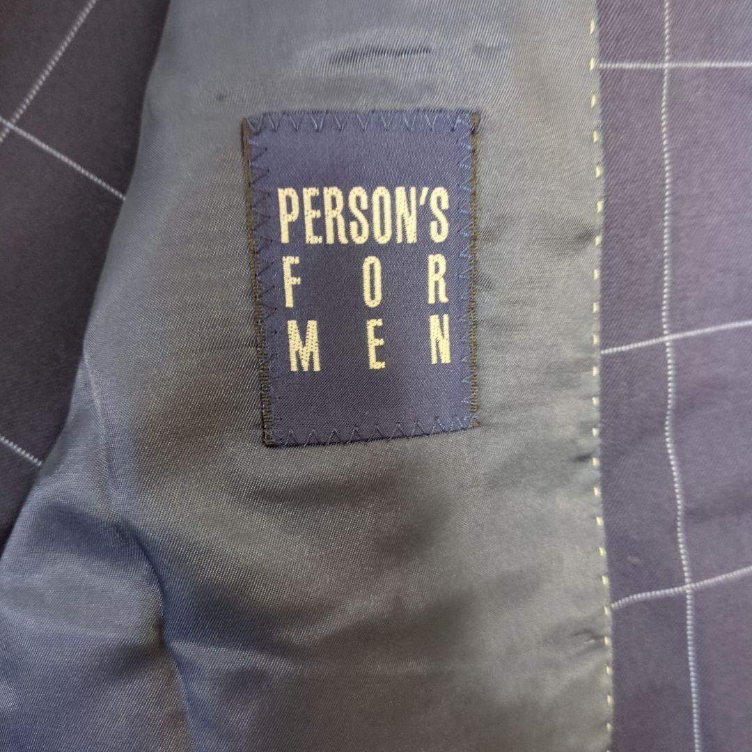 PERSONS FOR MEN　3ピース　スーツ セットアップ　チェック　YA4