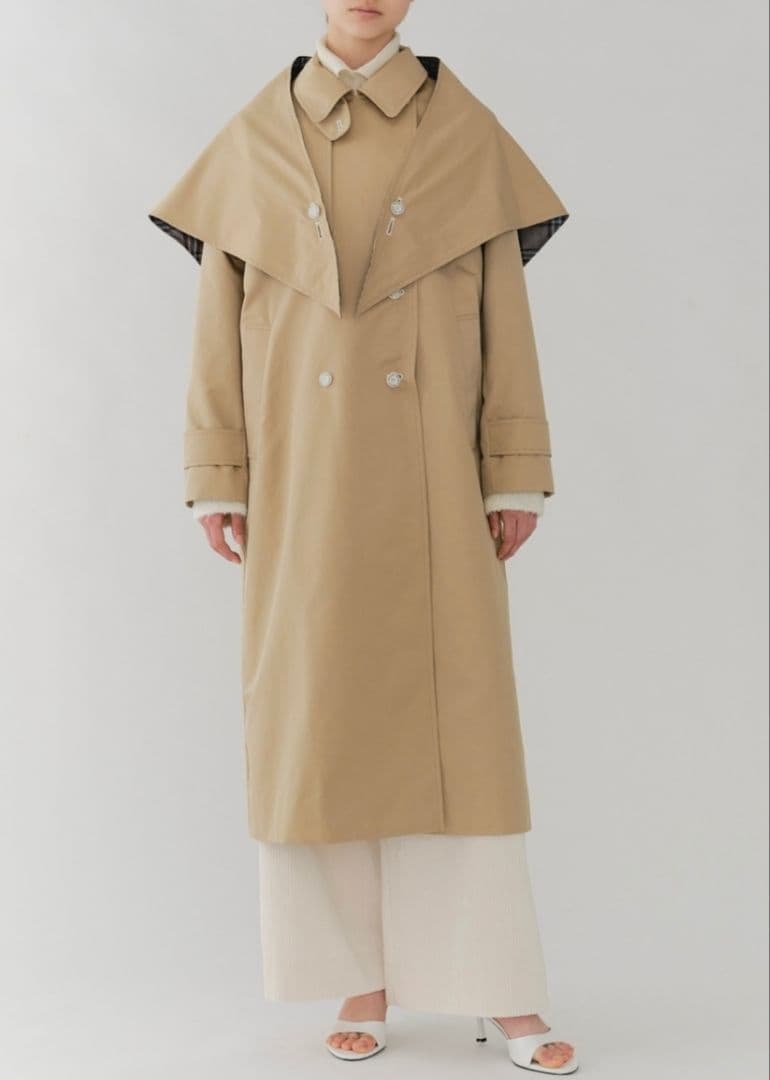 【タグ付新品・未使用】shirocon リリベットトレンチコート　36 yori