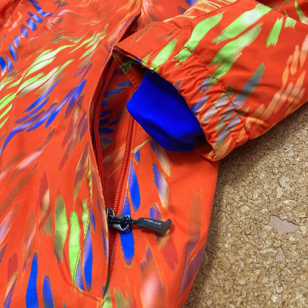 【美品】ファブリスFABLICEスキーウェア スキー スノボSSメンズオレンジ柄