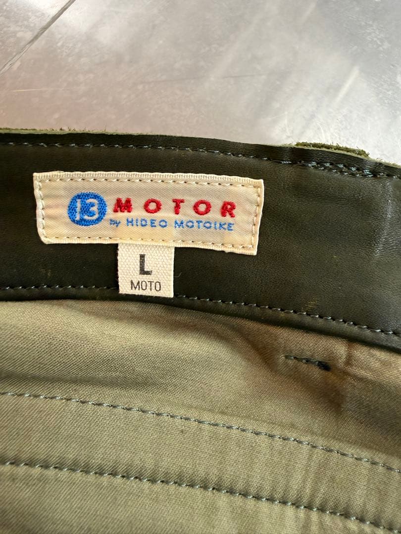 MOTO ウォッシャブルレザーカーゴパンツL motornewvintage