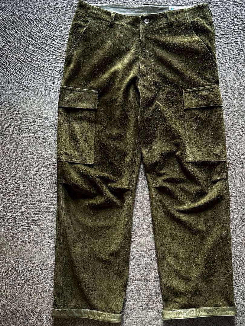 MOTO ウォッシャブルレザーカーゴパンツL motornewvintage