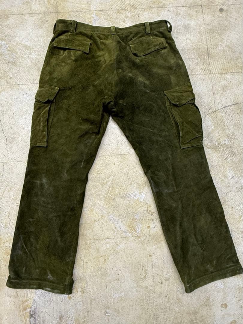 MOTO ウォッシャブルレザーカーゴパンツL motornewvintage