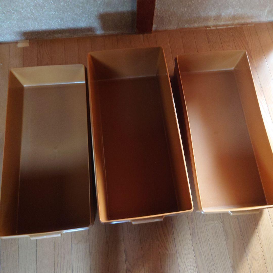 みんみ　Tupperware　衣装ケースセット（蓋無し）　タッパーウェア