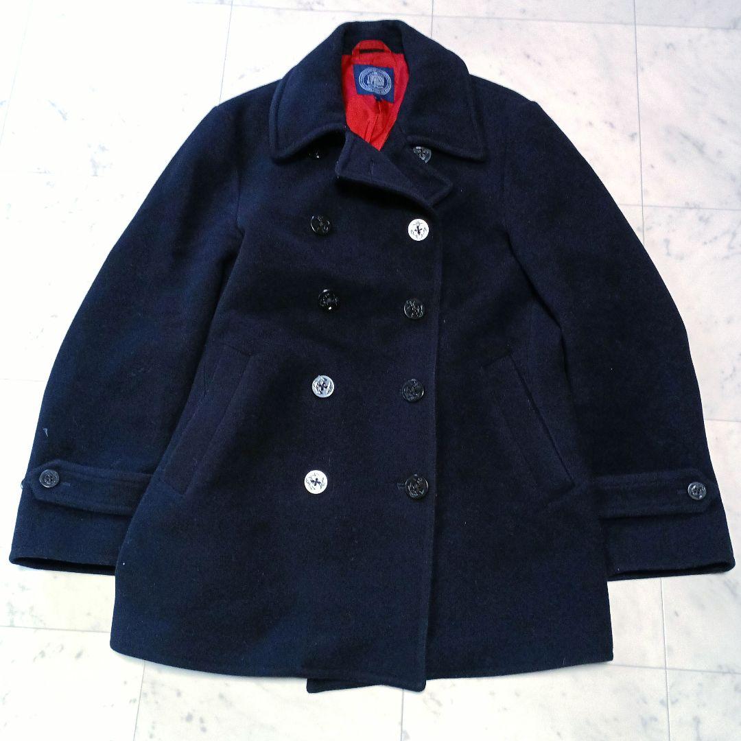 J.PRESS ジェイプレス Pコート アウター LL ネイビー