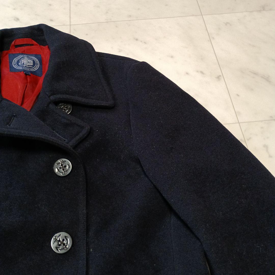 J.PRESS ジェイプレス Pコート アウター LL ネイビー