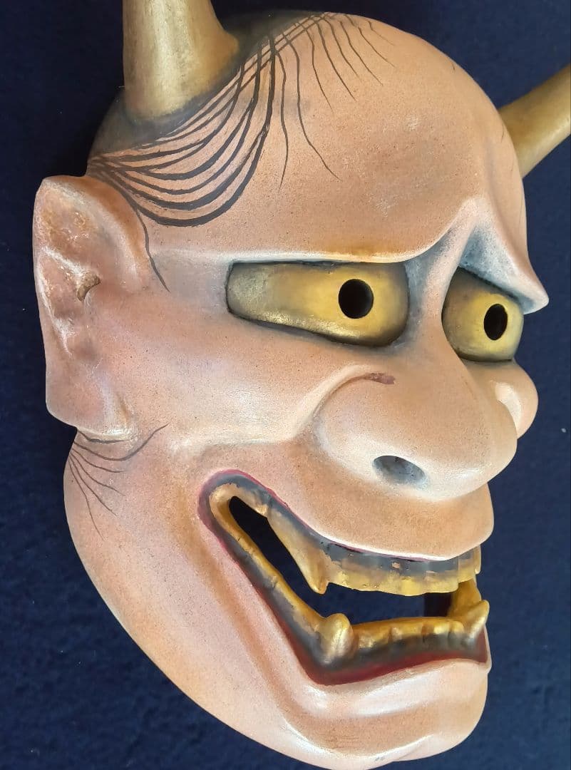 木彫り能面　般若