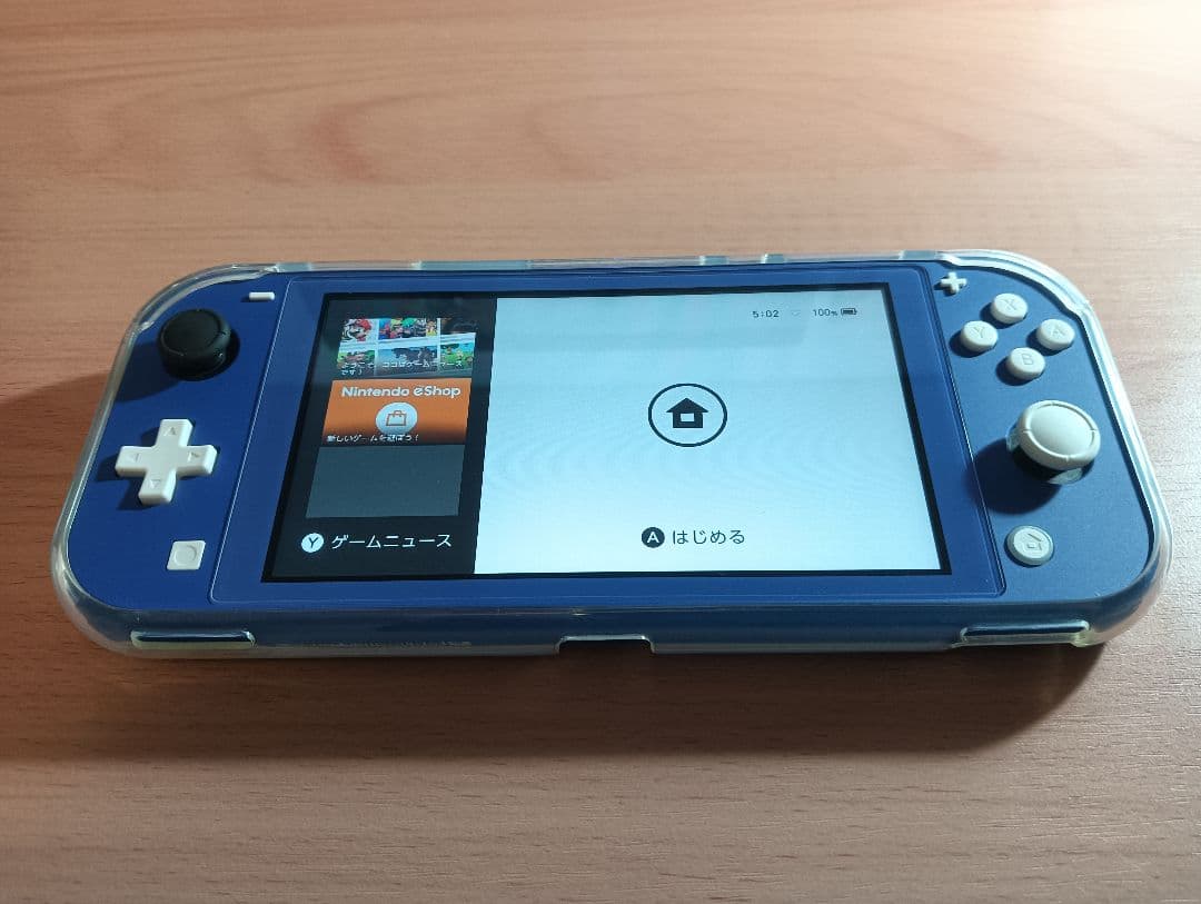 ニンテンドースイッチライト ブルー　スティック交換　美品　カバー　ガラスフィルム