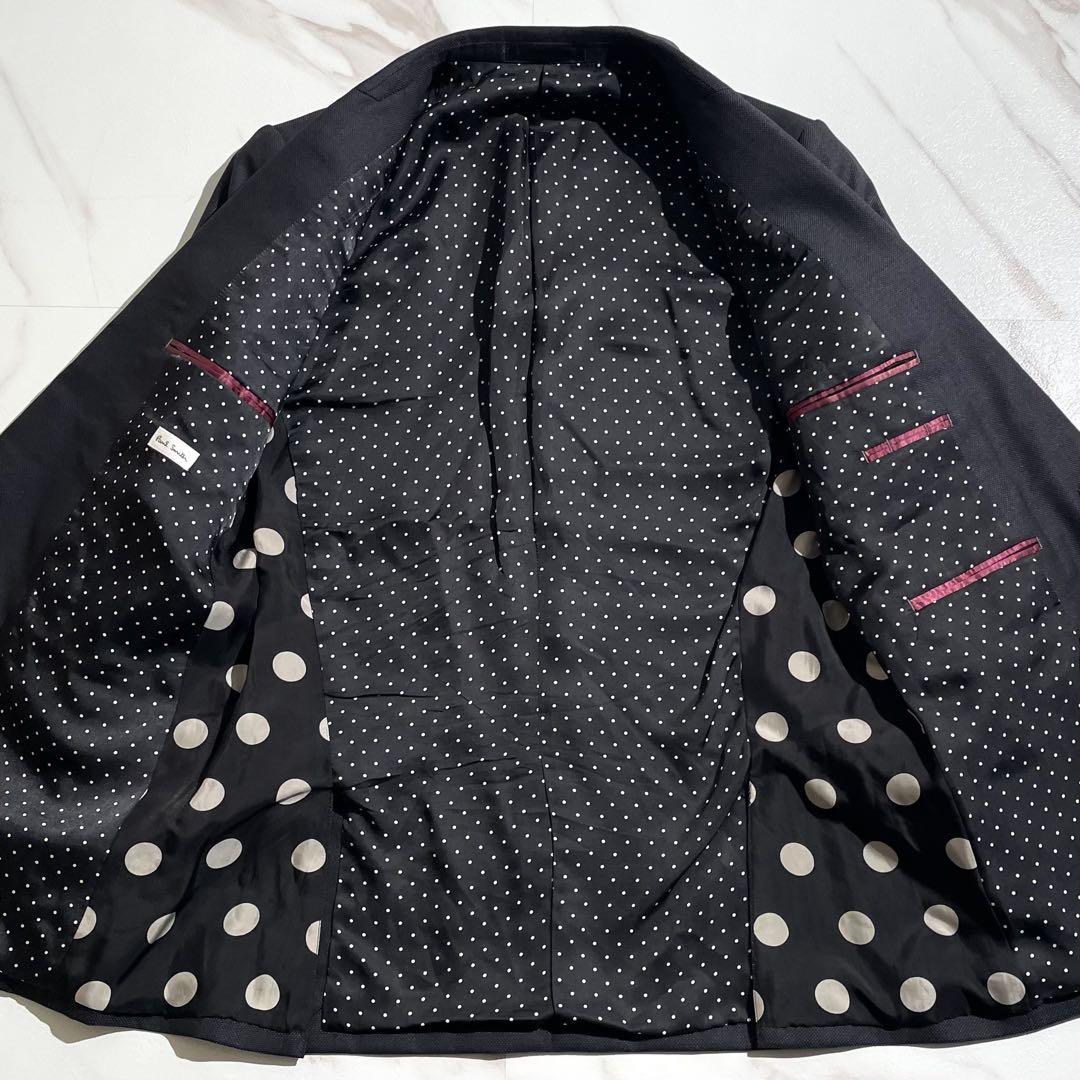 極美品/Lサイズ ポールスミスコレクション スーツ シルク混 ドット柄 水玉