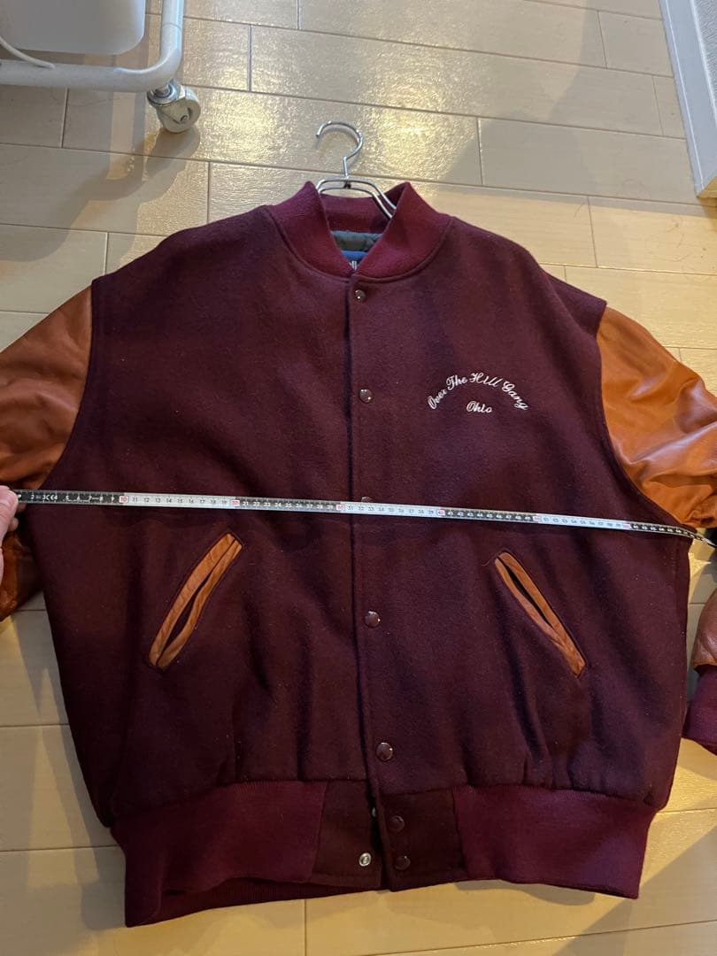 [値下げしました][holloway] 本革刺繍スタジャン