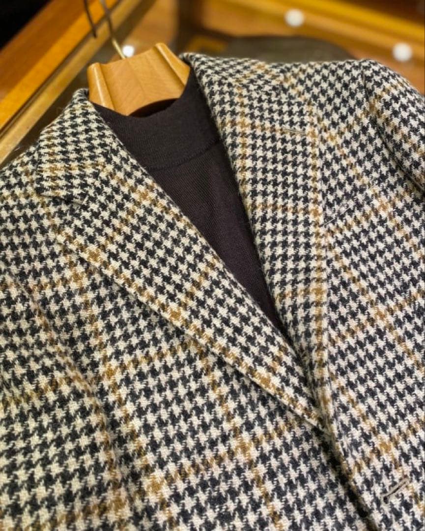 BEAMS F / HARRIS TWEED チェック ジャケット