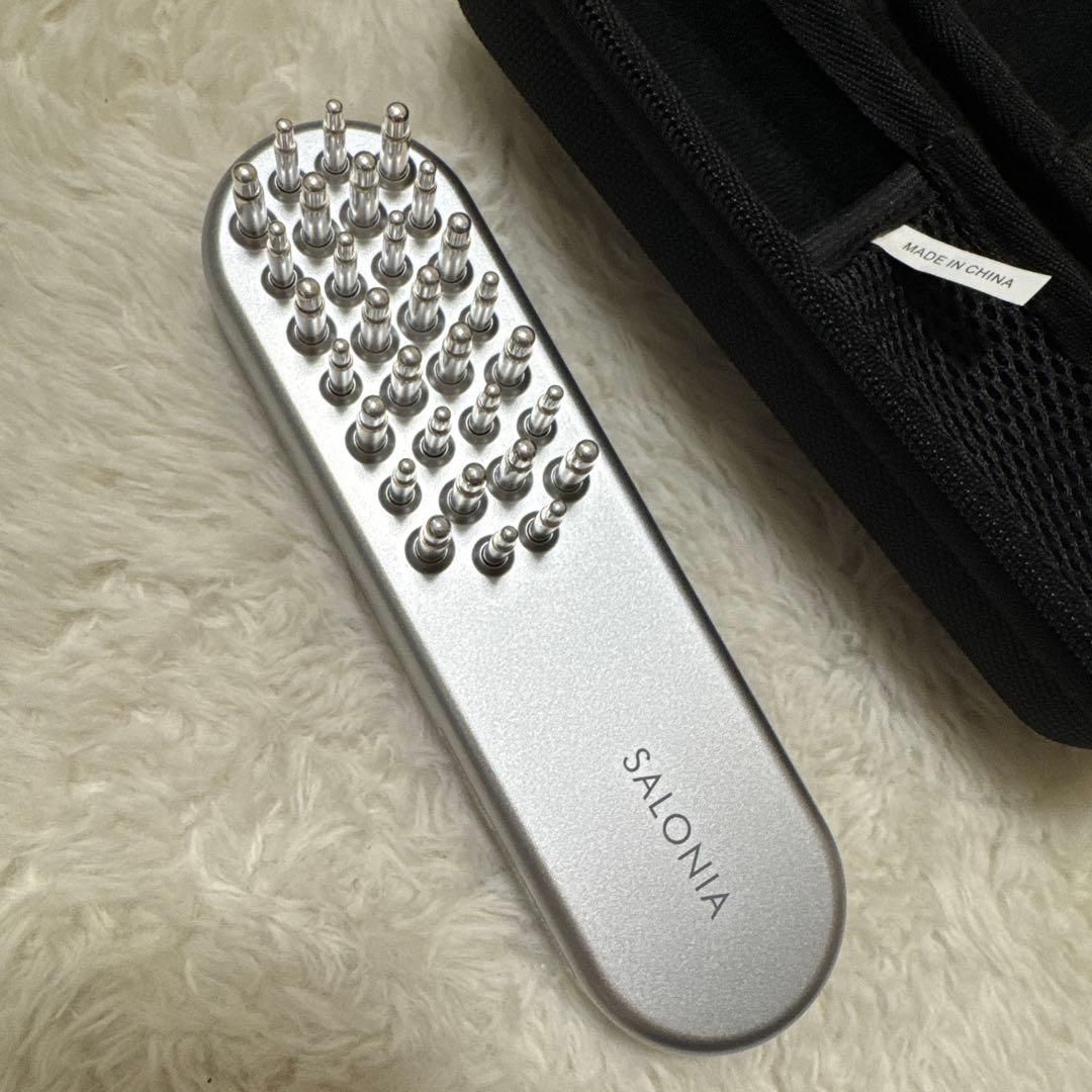 SALONIAリフトブラシ シルバー 収納ケース付き