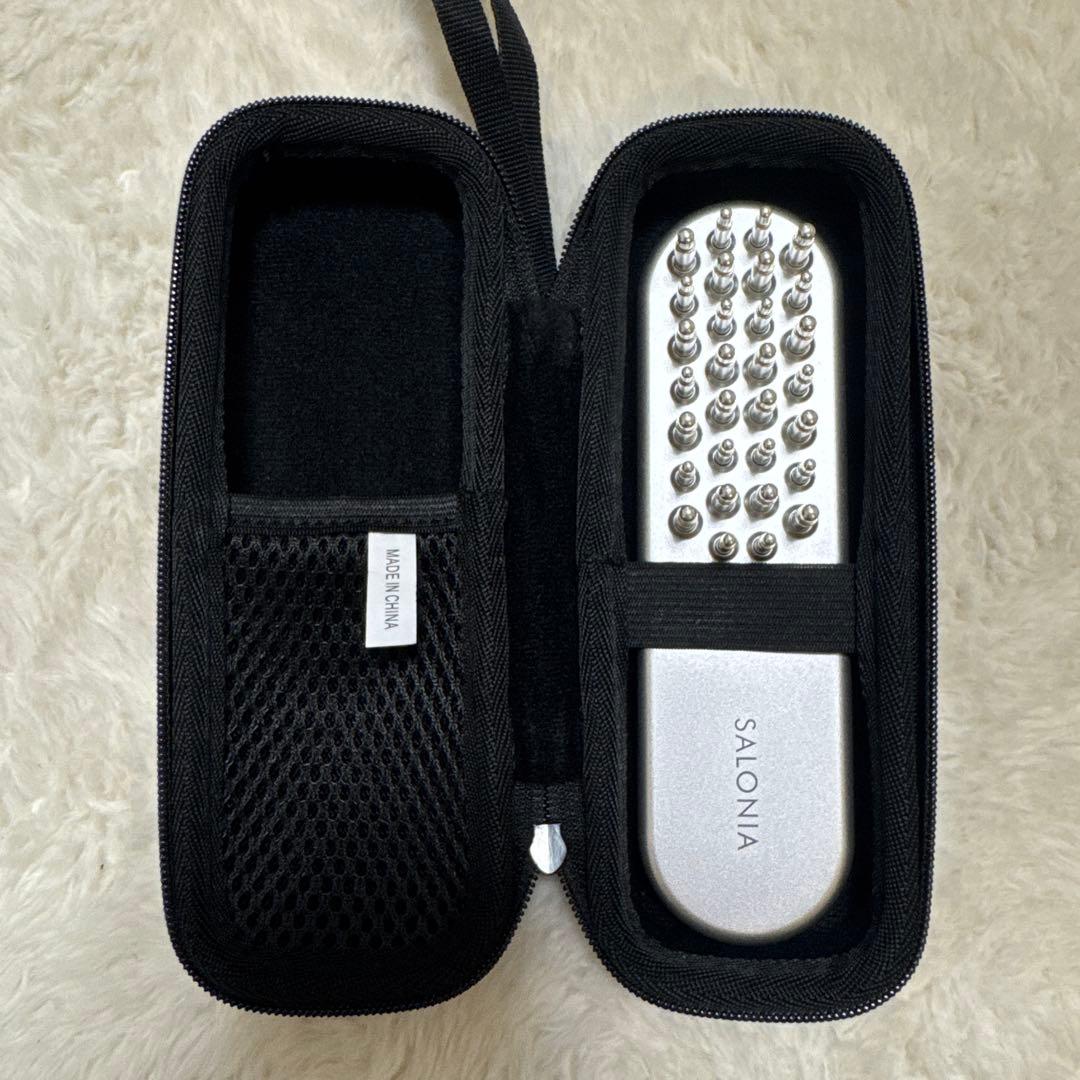 SALONIAリフトブラシ シルバー 収納ケース付き