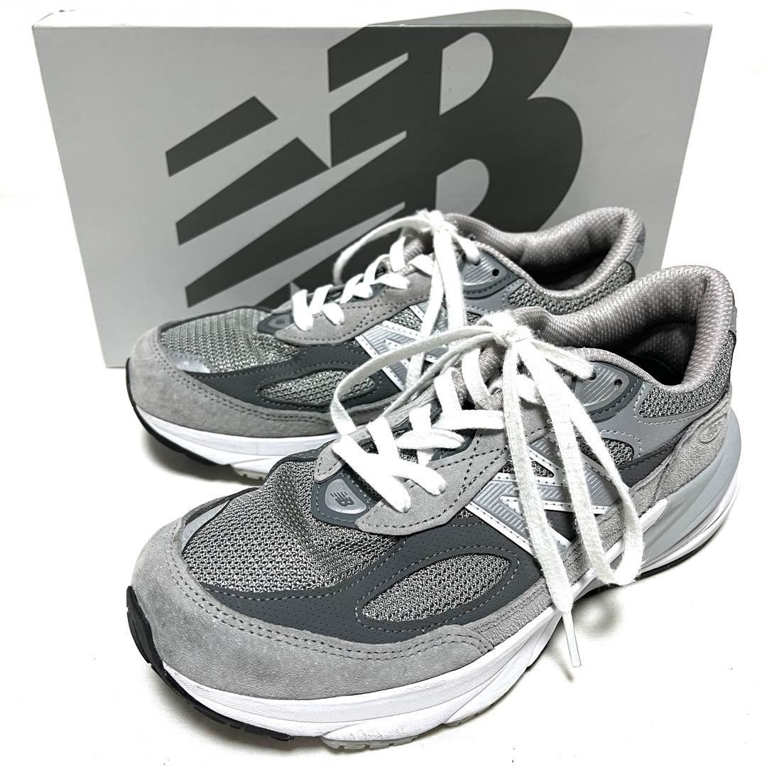 ★美品★NEW BALANCE★米国製★W990GL6★24cm★グレー★