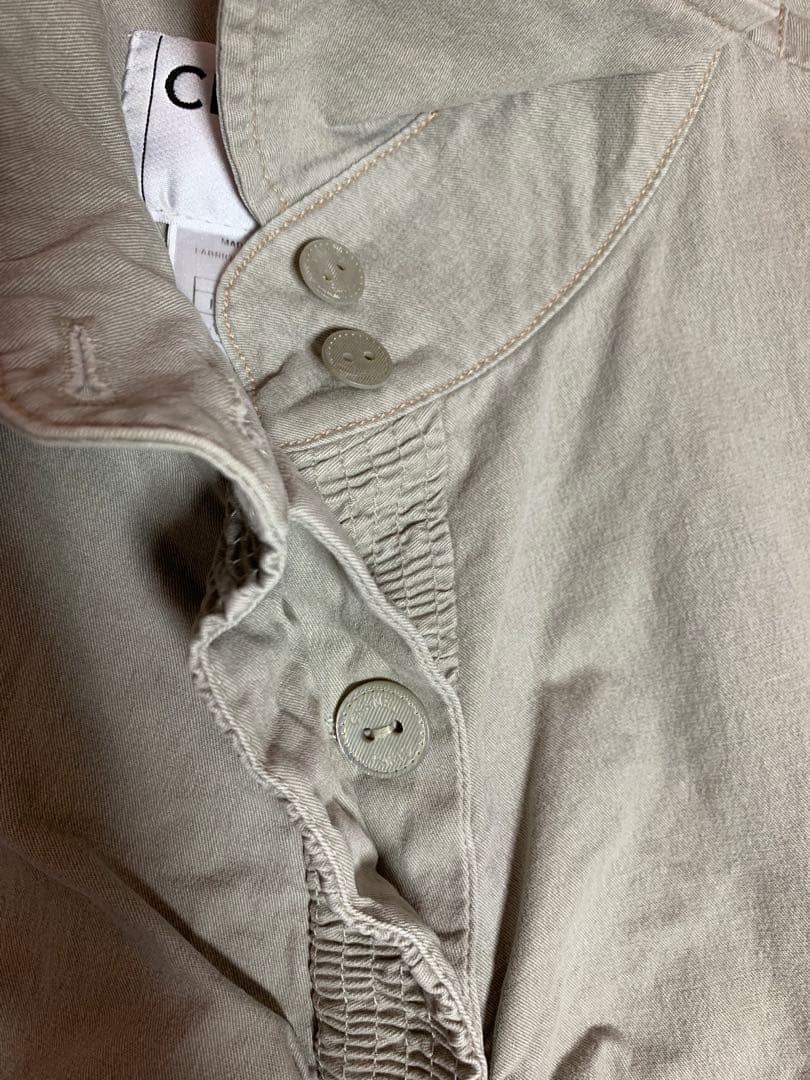 CHANEL 今の季節にピッタリライトグレー コート 38