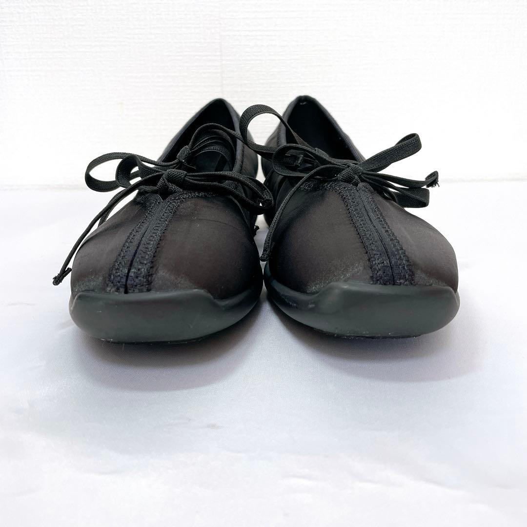美品✨　ルタロン　ダブルリボンバレリーナ　【24.5】ブラック