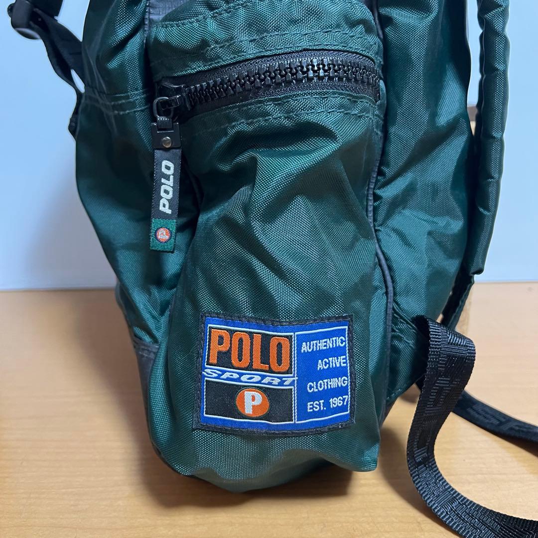 90s★ポロスポーツ POLO SPORT バックパック ダークグリーン★希少