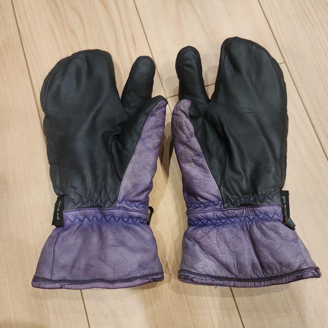 Hestra 3フィンガーグローブ サイズ7 紫/黒