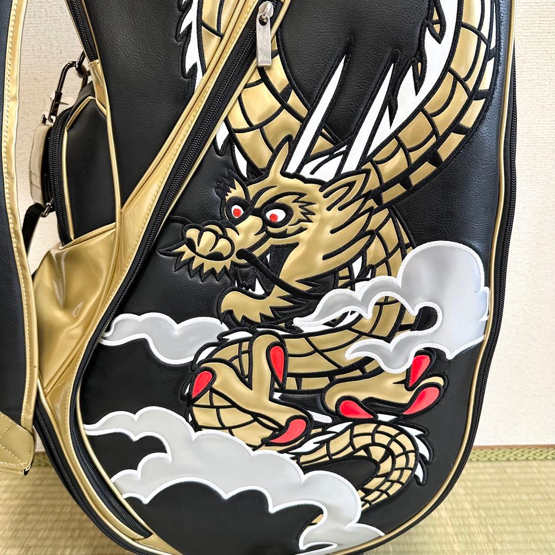 激レア 和柄本舗×二木ゴルフ 龍デザイン キャディバッグ 9.0型 限定モデル