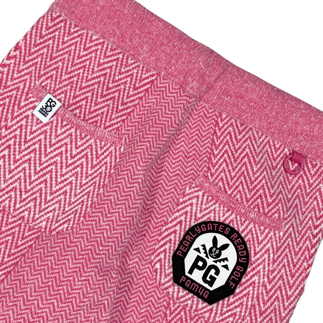 【韓国モデル】パーリーゲイツ ニットパーカー セットアップ 1 ピンク ゴルフ