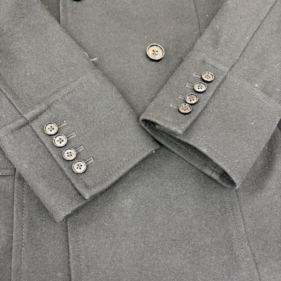 A9.BURBERRY BLACK LABEL ウール Pコート ブラック L