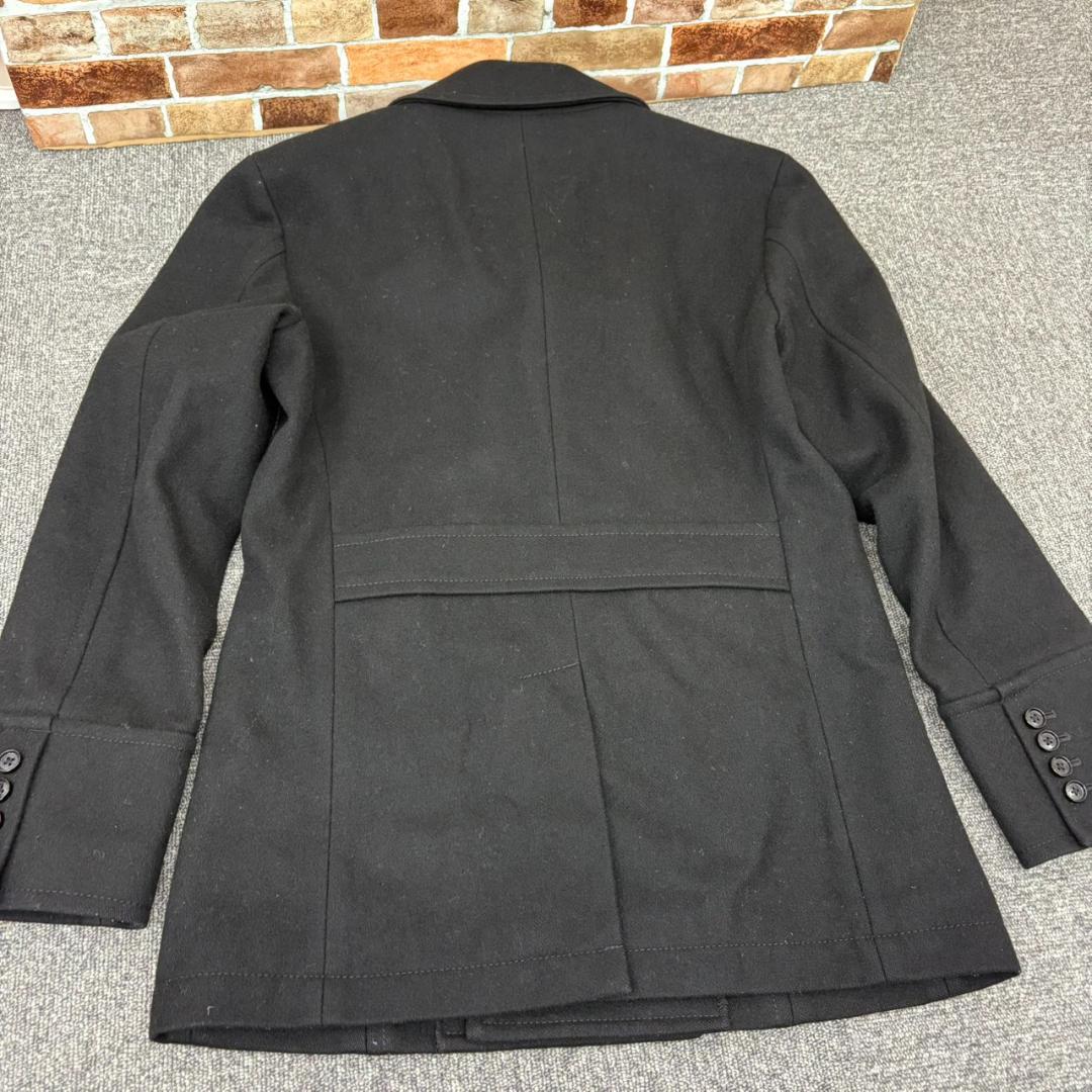 A9.BURBERRY BLACK LABEL ウール Pコート ブラック L