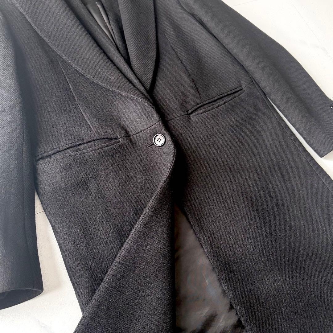 クラネ　チェスターコート　ウール　日本製　ゆったりサイズ　36