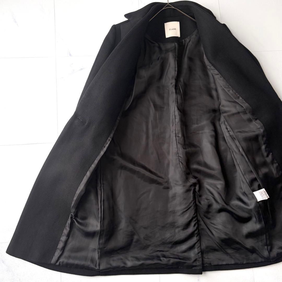 クラネ　チェスターコート　ウール　日本製　ゆったりサイズ　36