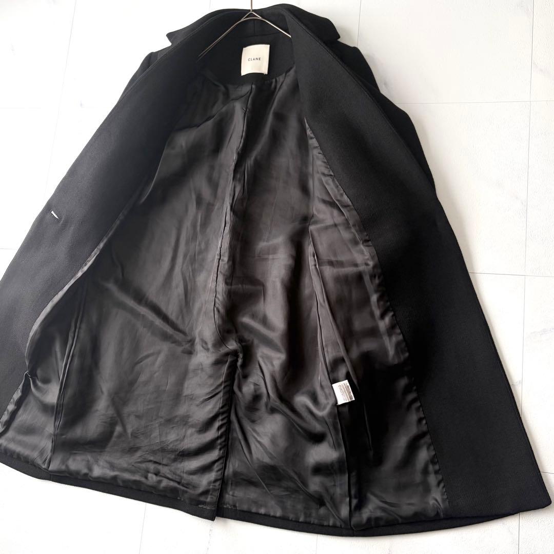 クラネ　チェスターコート　ウール　日本製　ゆったりサイズ　36